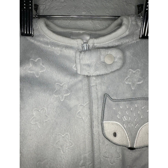 Baby Chick Pea Grey White Fox Star Sleep Sack 0-3 Months - Picture 3 of 9